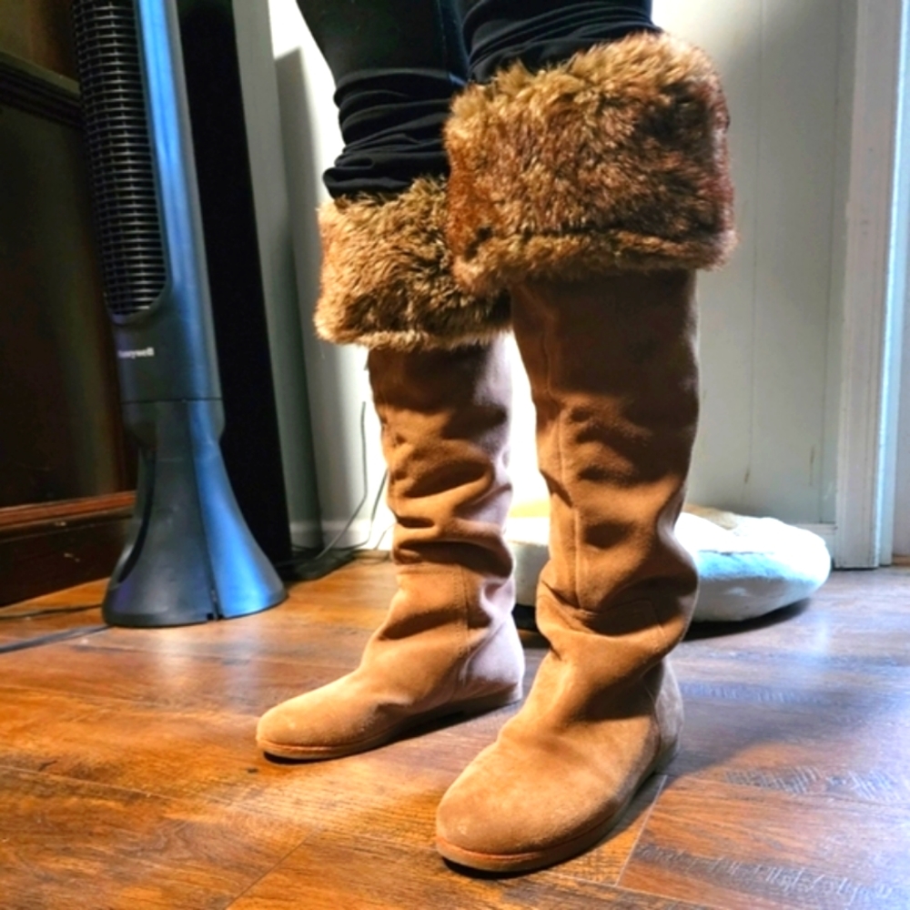 Sam Eldman Suede Weather Proof  Knee High Boots 👢. - Picture 2 of 10